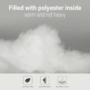 Chapeau super épais en duvet de canard au genou toute saison grand vêtement d'hiver coupe ample support bouton de maintien au chaud décoration pour - Product Image 4