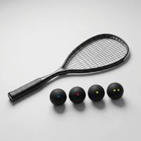 Ensemble de raquettes de squash professionnelles haut de gamme entièrement en carbone, balles de squash ultra-légères de niveau 4, kit d'entraînement pour toutes les étapes