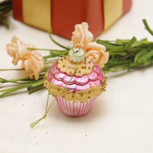 จี้ตกแต่งต้นคริสต์มาสแก้วพิมพ์ลาย UV สีมาการอง ปรับแต่งลวดลายได้ ขนาด 6*6*8 ซม. ยี่ห้อ SY ของตกแต่งคริสต์มาส - Product Image 2