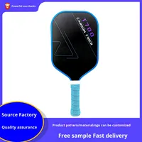 Raquette de pickleball en fibre de carbone ultra-légère personnalisée de haute qualité, raquette de sport d'extérieur pour joueurs