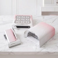2088 Maniküre-Set Professionelles Nagelkit Rosa 4000RPM Maniküre-Staubabsauger Bürstenloser Nagelbohrer 115W Kabellose UV-Nagellampe