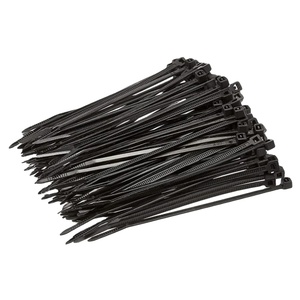 Large Black Nylon Cable Ties Self-Locking Thick Heat Resistant <strong>Zip</strong> Ties Big Wide Wire <strong>Fasteners</strong> Industrial Tie Wraps for Outdoor - Product Image 1