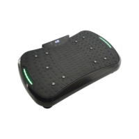 Plateforme vibrante électromagnétique pour exercices, plateforme vibrante verticale pour tout le corps avec haut-parleur, lumière LED, portable, pour usage domestique