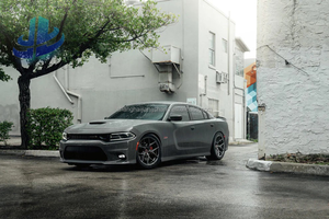 Jante en alliage style Vossen 17x7.5J ET35 5x112 PCD CB66.56 Noir brillant semi-mat en stock pour Audi Mercedes Volkswagen - Product Image 5