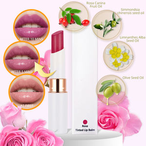Quantité minimale de commande bas OEM marque privée Chapstick brillant à <span class=keywords><strong>lèvres</strong></span> saveur de fruits parfum de rose rouge à <span class=keywords><strong>lèvres</strong></span> biologique naturel embellir <span class=keywords><strong>baume</strong></span> à <span class=keywords><strong>lèvres</strong></span> changement de couleur - Product Image 4