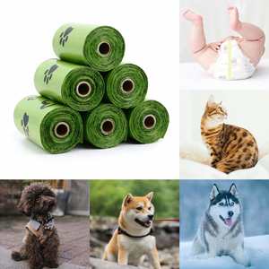 Dispensador de Bolsas para Excrementos de Mascotas con Luz LED, Multifuncional, con 1 Rollo de Bolsas para Desechos Caninos - Product Image 4