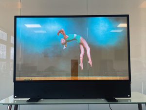 Écran OLED transparent inclinable de type sur pied, panneau d'affichage de 55 pouces, 1080P, pour musée, <span class=keywords><strong>immobilier</strong></span>, machine pour visiteurs - Product Image 2