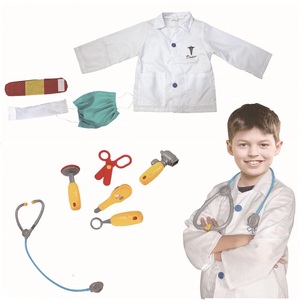 Faible quantité minimale de commande enfants semblant jouer jeu docteur série Costume enfants fantaisie habiller docteur Costume avec docteur jouet outil - Product Image 1