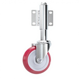 MILLMISS 2/3/4/5 Inch 300 kg Loading Capabilitiy Gate <strong>Caster</strong>, Mute Rubber <strong>Wheel</strong> with Universal Bracket for Wood &amp; <strong>Metal</strong> Doors - Product Image 3