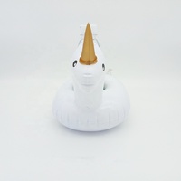 Porte-boisson gonflable flottant en PVC licorne pour fête d'été porte-gobelet amusant pour les ensembles de jouets aquatiques