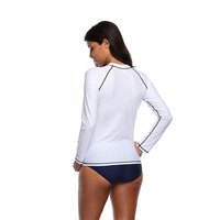 Vente Au Détail en gros Femmes Maigre Surf Porter Rash Guards UPF50 + Soleil Protéger Gilet de Natation