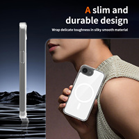 Coque arrière magnétique antichoc personnalisée en gros, couleur unie, anti-rayures, pour iPhone 17, 16, 15, 14 Pro Max