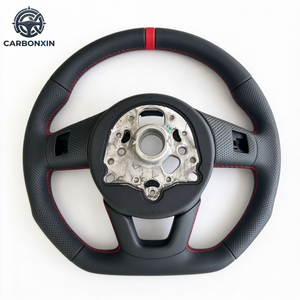 Volante de Cuero para Audi A4 B8 S5 B85 TT RS3 RS4 RS5 S4 S5 A6 C6 A3 8V A3 8P A4 B9 B6 A5 S3 8v A6 C8 A3 A5 B8 Rs3 8v A1 - Product Image 2