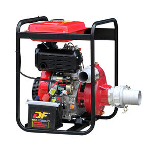 4 אינץ 100mm גבוהה לחץ יצוק ברזל דיזל מים משאבת עם 14hp דיזל מנוע 12.5L דלק טנק - Product Image 3