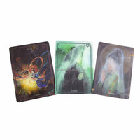Tarjeta 3D Raster personalizada, tarjeta lenticular empresarial para colecciones periféricas, póster Raster, efecto de transformación, tarjeta de regalo