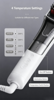 Brosse Lissante Chauffante Électrique en Céramique ODM/OEM avec Atomisation Thermique, Vente en Gros Usine, Hydratante, Ionique, Peigne à Lumière Rouge