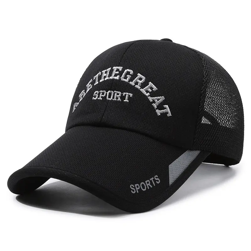 Noir blanc coton non structuré Baseball papa chapeaux casquettes sport plaine avec logo de broderie personnalisé pour homme femmes