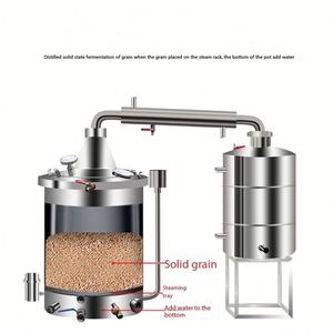 Máquina para Hacer Vino, Bodega a Pequeña Escala, Uso Doméstico y Comercial, Vino Blanco, Equipo de Destilación de Vino con Calentamiento a Leña - Product Image 3