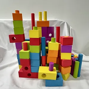 Prezzo più basso regalo educativo di natale apprendimento giocattoli da te colorati EVA schiuma blocchi per bambini giocattoli