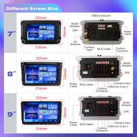 7/8/9 pouces style Original 2 din android autoradio pour VW Golf 5/Polo/Candy/Jetta/Touran voiture stéréo voiture multimédia GPS Navigation