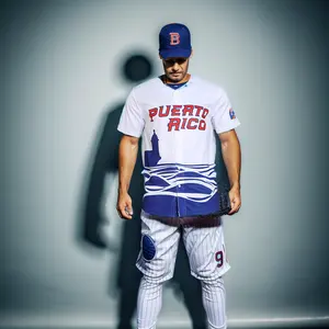 Producto profesional Camisas de béisbol patrón de tamaño de color personalizado jersey de béisbol de marca juvenil de dos tonos