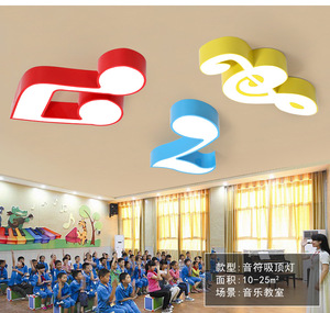 60cm 32W tre colori dimmerabile nota musicale lettera di pianoforte modello LED luce a sospensione del soffitto <span class=keywords><strong>per</strong></span> l'illuminazione dell'aula di musica - Product Image 3