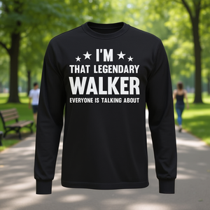 T-shirt I'm That Legendary Walker pour adultes et enfants, petit modèle à manches courtes, classique et moderne - Product Image 3