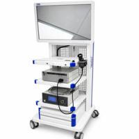 Chariot d'endoscopie médicale avec support d'écran pour système de caméra de laparoscopie