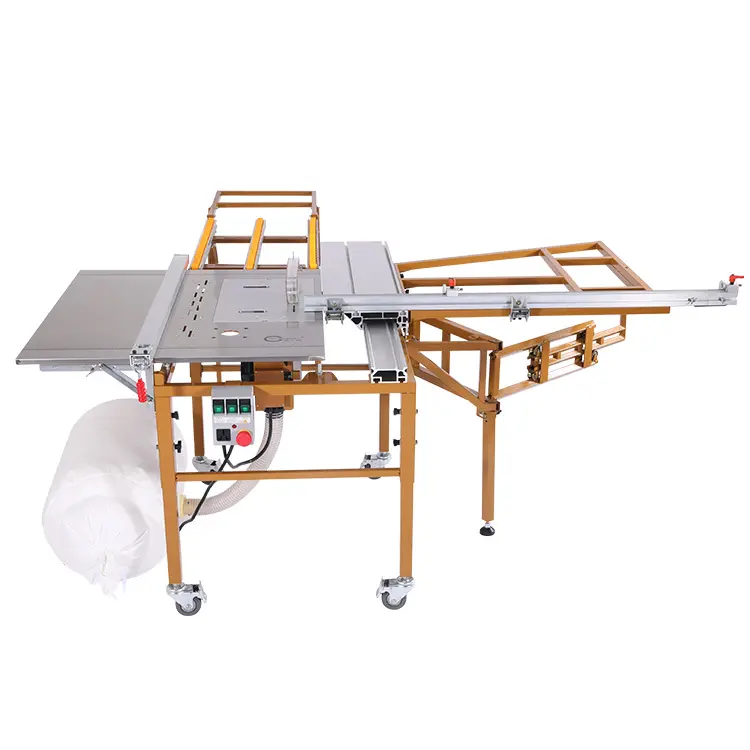 Serra de mesa portátil zhongjian jzy JT-9D, serra fácil de operar para carpintaria