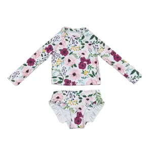 high quality long sleeve lily 2 piece swimsuit set toddler boys clothing sets kids designers clothes