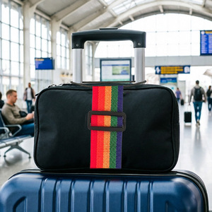 Luggage <b>securing</b> straps for <b>backpacks</b>, carry-on bags, and travel trolley cases; elastic <b>securing</b> straps. - Product Image 4