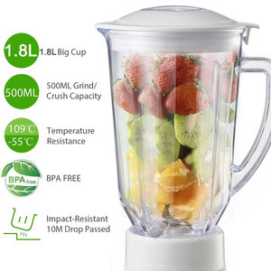 Licuadora Eléctrica Comercial para Jugos y Smoothies, Procesador de Alimentos con Picador - Product Image 2