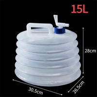 Bouilloire de camping personnalisée 5L 10L 15L sans BPA seau d'eau extérieur pliable et pliable traitement de rétrécissement par gravure de logo