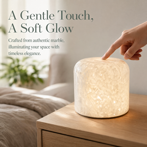 Lampada Notturna Moderna in Marmo Naturale Magnetico, Controllo Touch Dimmerabile, LED Portatile a Batteria - Product Image 5