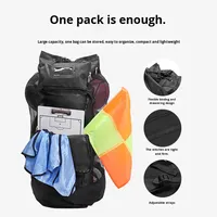 Sac à dos de rangement pour ballons de basketball, de football et de volley-ball en polyester à double épaule, équipement d'entraînement, grand filet pour ballons avec fermeture éclair