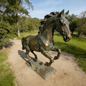 Estátua de Cavalo Saltando em <span class=keywords><strong>Bronze</strong></span> em Tamanho Real, Personalizada, Moderna, para Parque, Salão de Memória, Fundição em Grande Escala, para Formatura e Dia Nacional - Product Image 2