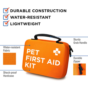 Bolsa de primeros auxilios Eco Eva de Emergencia Veterinaria con logotipo personalizado, botiquín compacto de primeros auxilios para cachorros y mascotas para perros y gatos, acampar al aire libre - Product Image 2