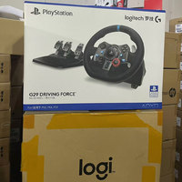 Volant et pédales de course Logitech G29 en plastique compatibles PS4/PS5 pour jeux de simulation - Horizon 5 Ouka 2 Need for Speed