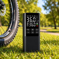 Compresseur d'air sans fil pour voiture avec matériau ABS, lumière LED, manomètre numérique, faible bruit et moniteur de pression des pneus
