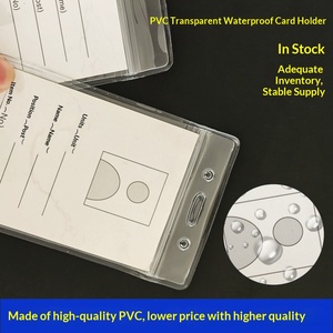 Nouveau porte-cartes professionnel en PVC, étanche et transparent, multi-tailles, pour étudiants, badges d'employés et <span class=keywords><strong>permis</strong></span> de travail de bureau - Product Image 2