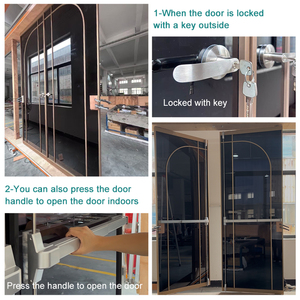 <span class=keywords><strong>Porte</strong></span> de secours en verre coupe-feu pour bâtiment commercial, avec poignée anti-panique, pour hôpital, centre commercial, hôtel, <span class=keywords><strong>porte</strong></span> pivotante en verre - Product Image 2