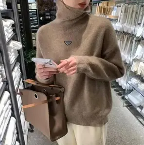 Suéteres de Lujo para Mujer, Suéter Delicado Bordado para Mujer, Otoño e Invierno, Camiseta Interior Delgada y Amplia, Versión Han para Estudiantes - Product Image 4