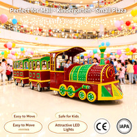Train électrique sans rail à thème forestier pour enfants et adultes, idéal pour les centres commerciaux et les parcs d'attractions, pour des espaces de jeux intérieurs et extérieurs attrayants.
