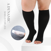 Médical 30/40 Mmhg Compression Chaussette Fermer Orteil DVT Genou Haute Cuisse Haute Chaussettes Anti Embolie DVT Bas Medias Antiembolicas