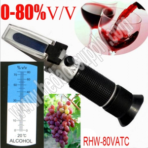 RHW-80VATC palmare 0-80% gamma rifrattometro alcol alcoholometro per vino Whisky birra - Product Image 2