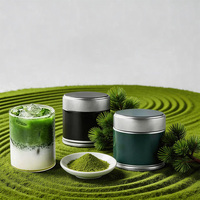 Boîtes en fer blanc hermétiques YY de qualité alimentaire avec couvercle à vis pour snacks, bonbons, café, poudre de matcha, 40-50g, emballage alimentaire vide