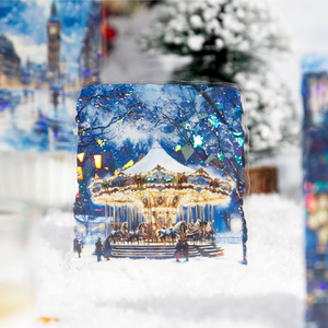 10 autocollants par paquet, incluant le son <span class=keywords><strong>de</strong></span> <span class=keywords><strong>la</strong></span> <span class=keywords><strong>neige</strong></span> qui tombe, une série <span class=keywords><strong>de</strong></span> motifs et décorations <span class=keywords><strong>de</strong></span> paysages - Product Image 2