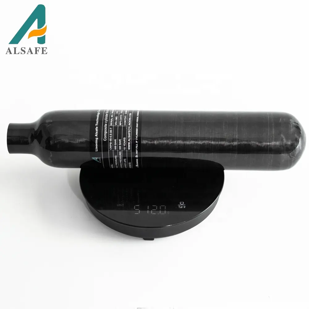ALSAFE High demand products co2 tank carbon fiber HPA 0.5L air tank