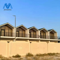 Casa Prefabricada de Lujo de 2 Pisos con Techo a Dos Aguas, Impermeable, Casa Móvil Pequeña, 2, 3, 4 Dormitorios, 20 pies, 40 pies, Casa Contenedor Plegable y Expandible