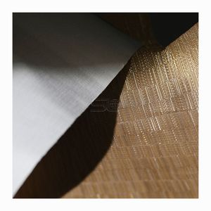 Matériau de <span class=keywords><strong>surface</strong></span> murale tissé métallique décoratif, créé pour une architecture intérieure raffinée et une conception spatiale - Product Image 2